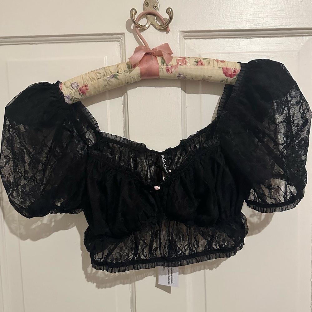 For Love and Lemons Lace Belle Crop Top/Bralette AS SEEN ON ARIANA GRANDE